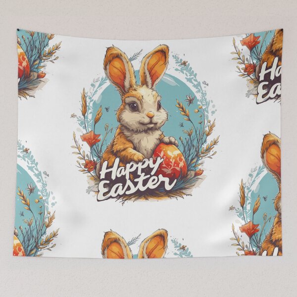 Item preview, Spring joy: Colorful Easter cartoon collection, Easter bunny, gift, colorful eggs designed and sold by RiSchuDesign.