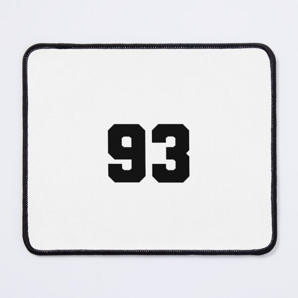 Item preview, 93, ninety three, black, soccer league designed and sold by Numbers-Art.