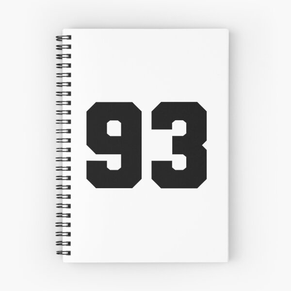 Item preview, 93, ninety three, black, soccer league designed and sold by Numbers-Art.
