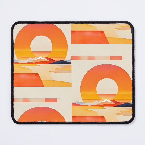 Item preview, Monochrome Sunset: Abstract Geometric Exploration designed and sold by MillennialVibe.
