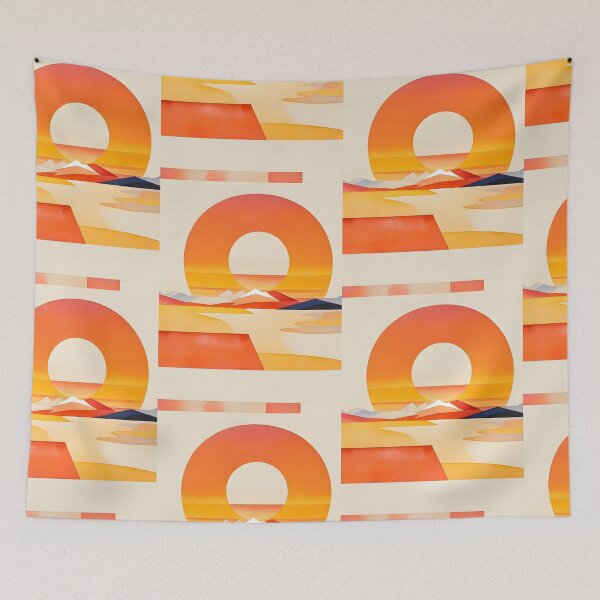 Item preview, Monochrome Sunset: Abstract Geometric Exploration designed and sold by MillennialVibe.