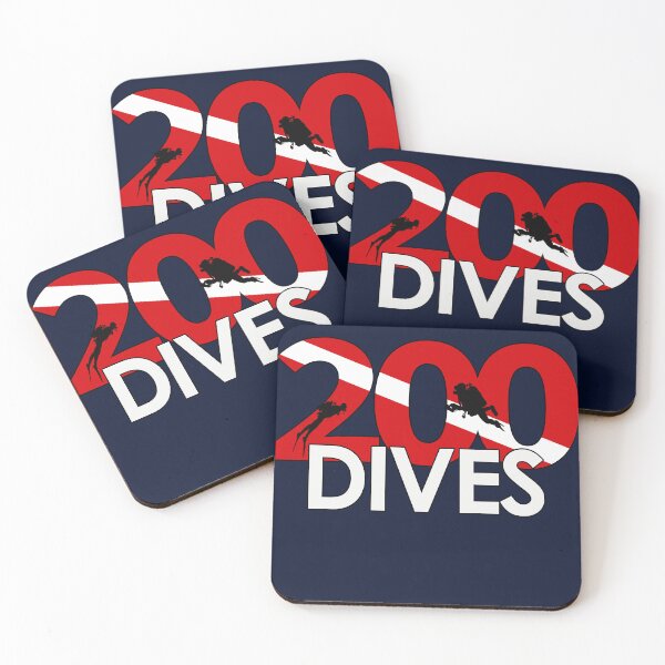 Item preview, 200 Dives Completed - scuba diver progress bar  designed and sold by vpcg-design.