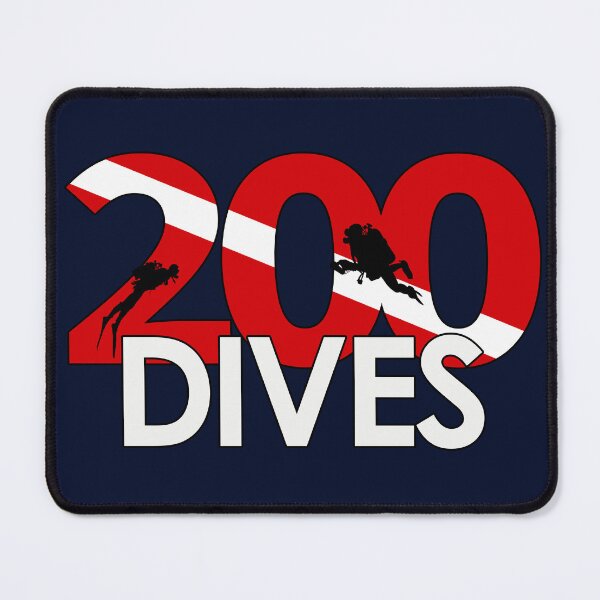 Item preview, 200 Dives Completed - scuba diver progress bar  designed and sold by vpcg-design.