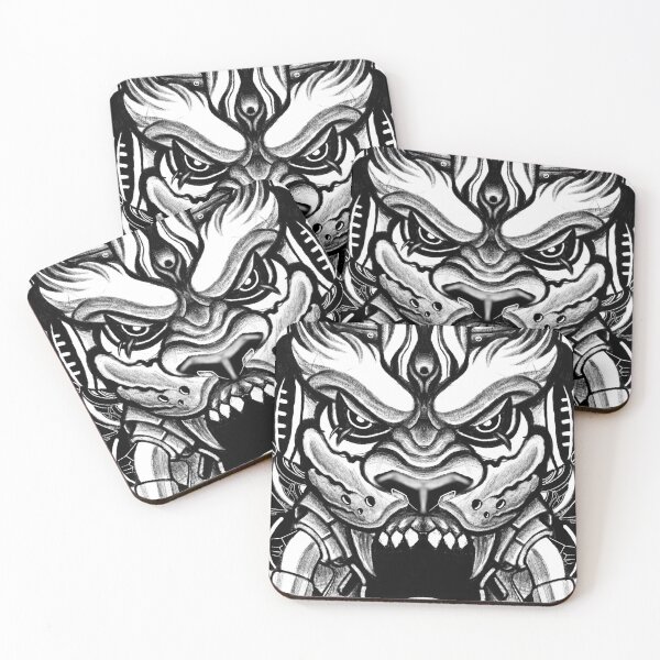 Item preview, Japanese mecha tigger tattoo design designed and sold by charliedoom.