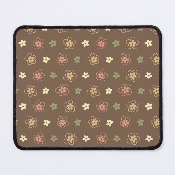 Brown Ditzy Mouse Pad