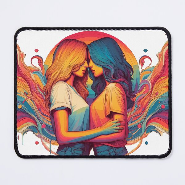 Item preview, Lesbian Valentines Day Art designed and sold by LesbianLoveShop.