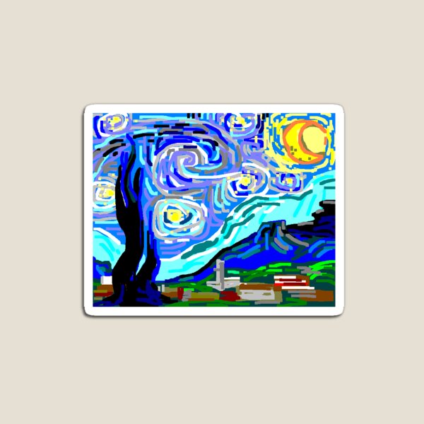 Item preview, Microsoft Paint Starry Night designed and sold by Masphony.