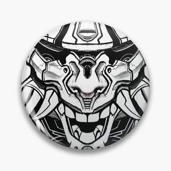 Item preview, Edgy Cyber punk samurai demon mask designed and sold by charliedoom.