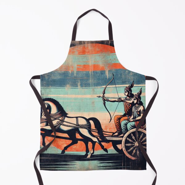 Item preview, Arjuna & Krishna on the Chariot Mahabharata Vintage Empowering Spiritual designed and sold by DEEZAYN.