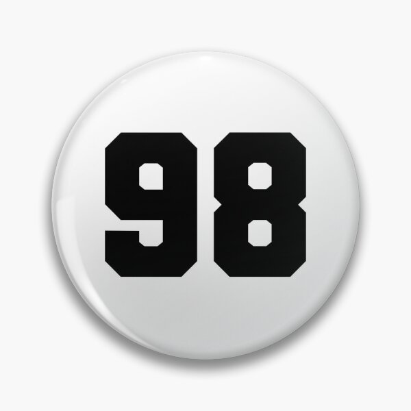 Item preview, 98, ninety eight, black, soccer league designed and sold by Numbers-Art.