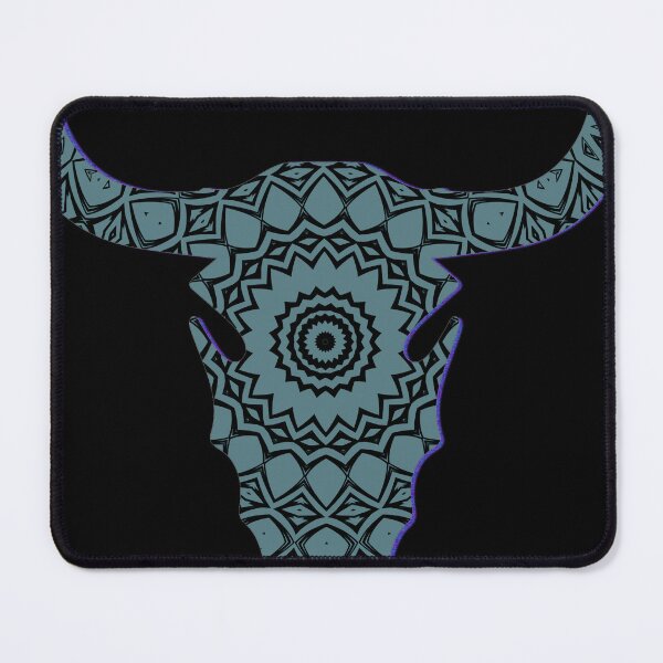 Item preview, Bull skull with mandala designed and sold by CreamyGallery.