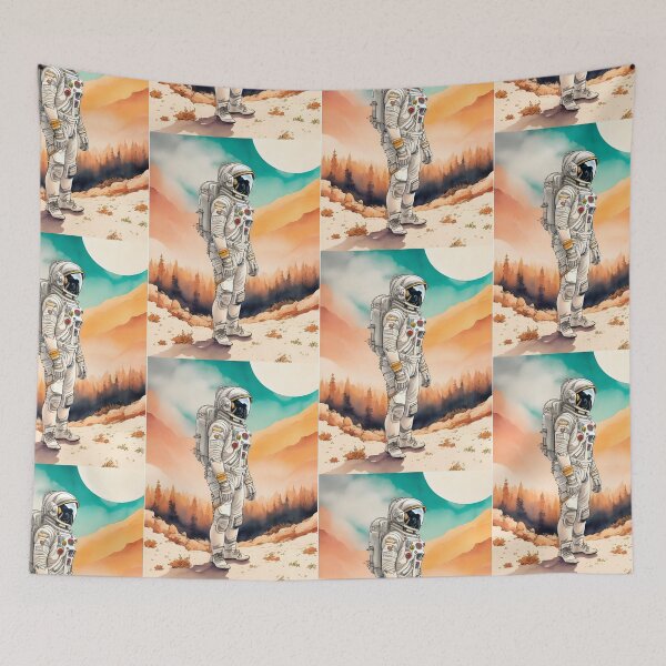 Item preview, Exploring the Unknown: Astronaut on Alien Terrain designed and sold by MillennialVibe.
