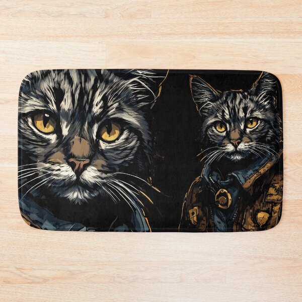 Item preview, Cool Cat In Lather Jacket no background  designed and sold by NPC-Trader.