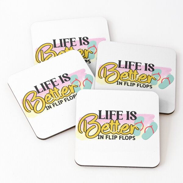 Item preview, Life is better in flip flops designed and sold by Magico Paco.