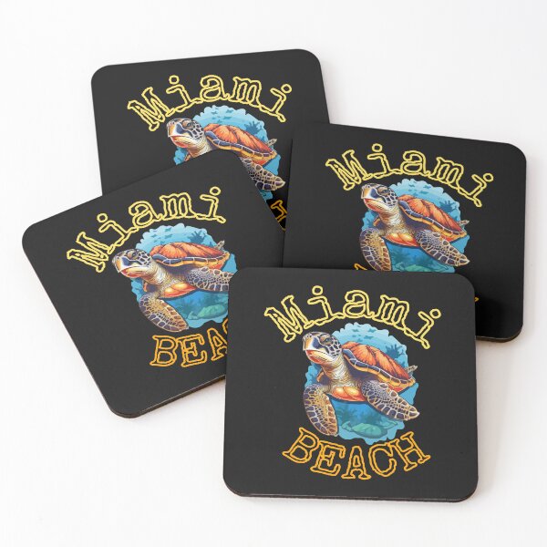 Item preview, Miami Beach Sea Turtle Spring Break Colorful Design designed and sold by EarthArtDesigns.