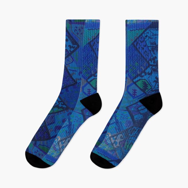 Artikelvorschau, Japanisch inspiriertes Design, Blues entworfen und verkauft von MoisOneOffs.