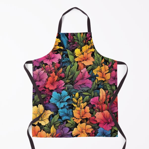 Item preview, Snapdragon flower pattern in rainbow colors designed and sold by WAUZ.