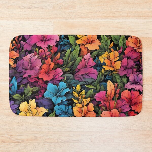 Item preview, Snapdragon flower pattern in rainbow colors designed and sold by WAUZ.
