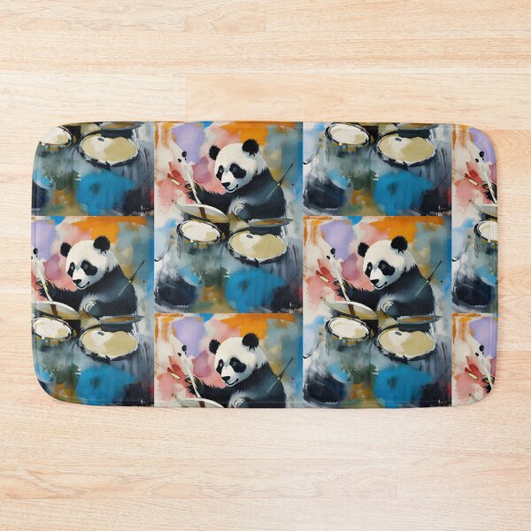 Item preview, Groovy Panda: Drumming Through the Rainbow designed and sold by MillennialVibe.