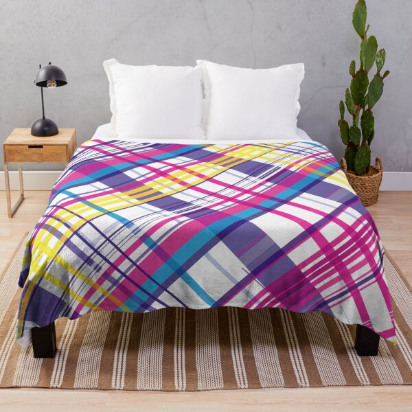 Item preview, Vibrant Pop Art Plaid - Bold Colorful Tartan Pattern for Trendy Apparel and Decor designed and sold by David Balzen.