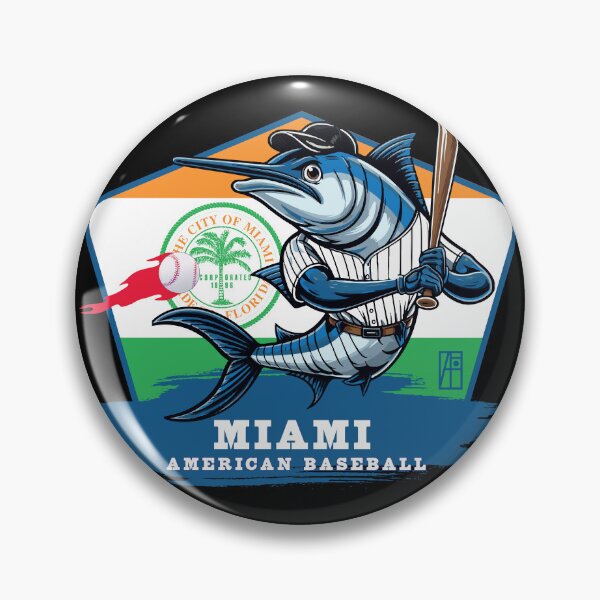 Artikelvorschau, USA - Amerikanischer BASEBALL - Miami - Baseball-Maskottchen - Miami Baseball entworfen und verkauft von ArtProjectShop.