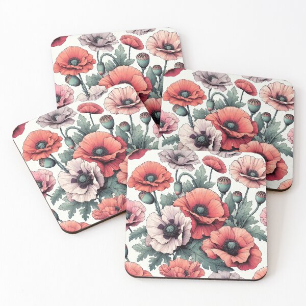 Item preview, Beautiful Poppy Pattern Clip Art designed and sold by LindaV44.
