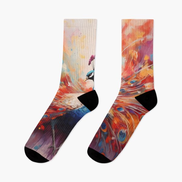 Item preview, Majestic Peacock: A Symphony of Abstract Colors designed and sold by pooshda.