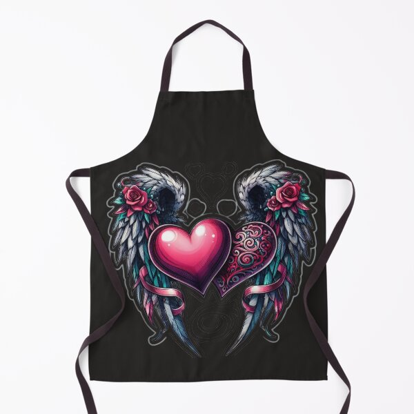 Item preview, Gothic Two hearts  wings goth valentines day Sticker designed and sold by Expressions-Sel.