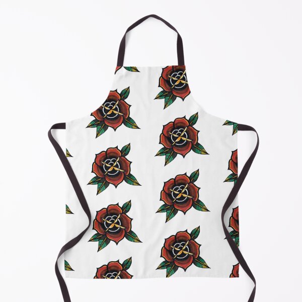 Item preview, Traditional rose tattoo designed and sold by emeteneme.