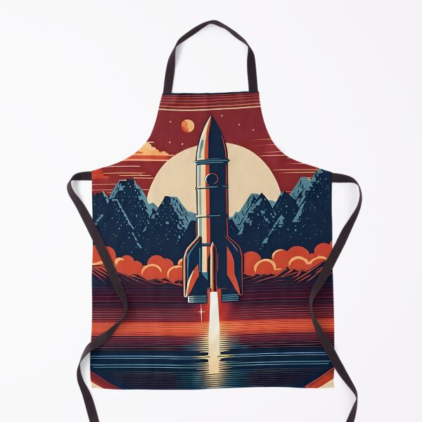 Item preview, Cosmic Ascent: A Retrofuturistic Odyssey designed and sold by AJSRPrints.