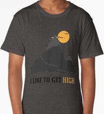 I Like To Get High Rock Climbing Long T-Shirt