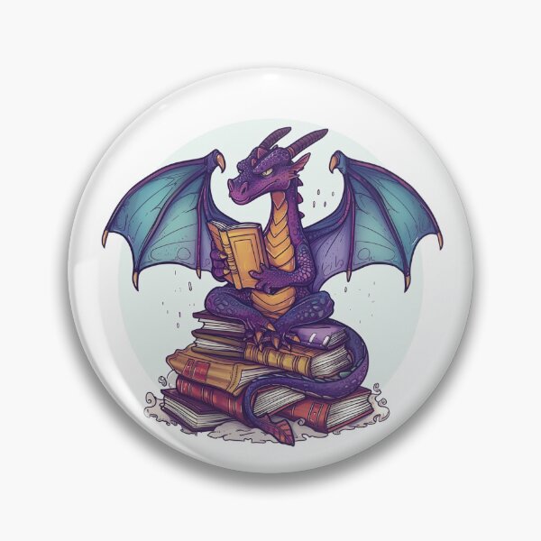 Item preview, library t-shirts Animated dragon reads atop book stack. Scholarly, whimsical appearance. Content and focused expression designed and sold by PrintsByVickson.