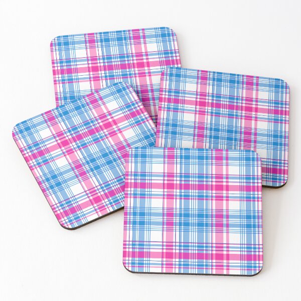 Item preview, Preppy Pink and Blue Plaid: Classic Tartan Pattern Design designed and sold by David Balzen.