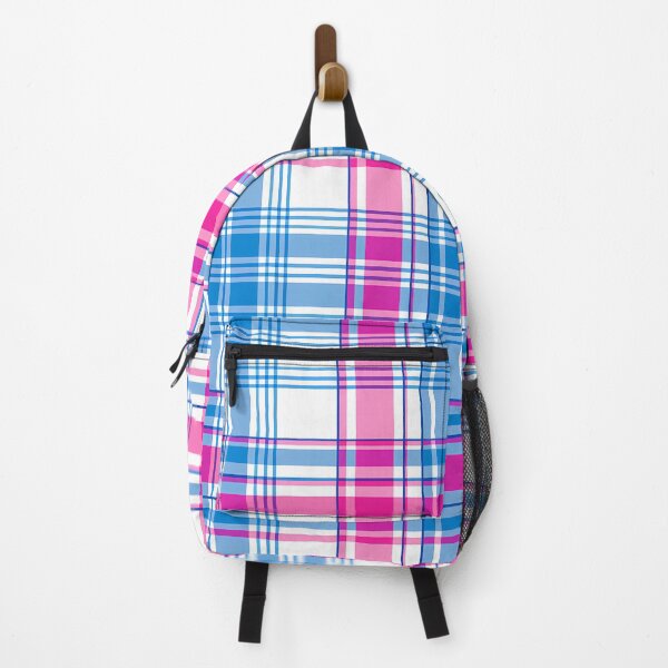Item preview, Preppy Pink and Blue Plaid: Classic Tartan Pattern Design designed and sold by David Balzen.