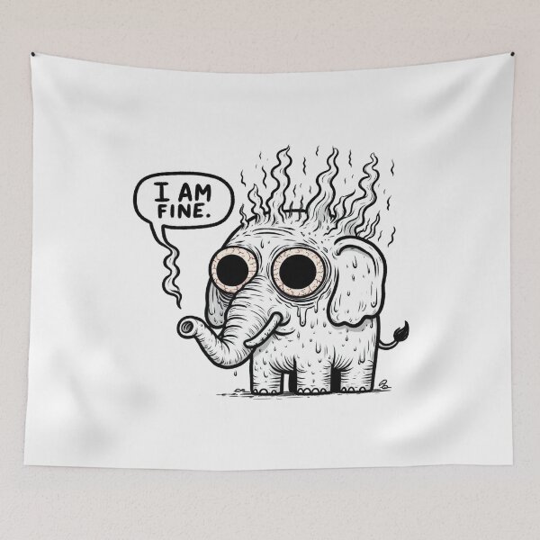 Item preview, Burnout Elephant designed and sold by LemuellTrends.