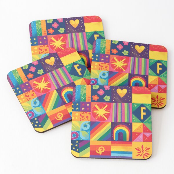 Item preview, Patchwork of Positivity - Diverse Unity Mosaic designed and sold by Sir Meow Meow.