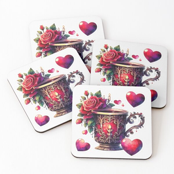 Item preview, Gothic cup valentines day goth Sticker designed and sold by Expressions-Sel.
