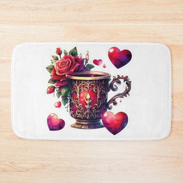 Item preview, Gothic cup valentines day goth Sticker designed and sold by Expressions-Sel.
