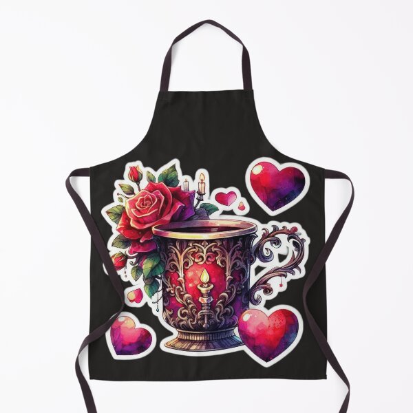 Item preview, Gothic cup valentines day goth Sticker designed and sold by Expressions-Sel.
