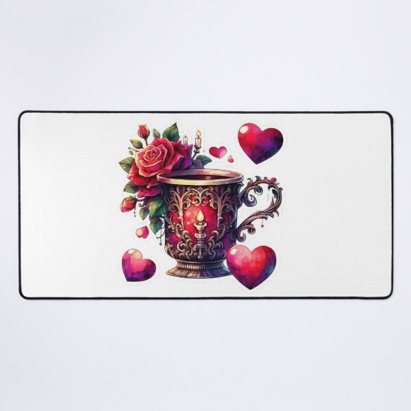 Item preview, Gothic cup valentines day goth Sticker designed and sold by Expressions-Sel.