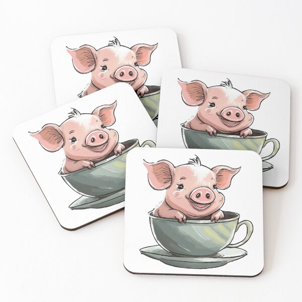 Item preview, Piglet in a Teacup designed and sold by omerfdln34.