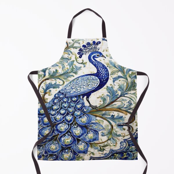 Item preview, Blue Delft Style Peacock designed and sold by DutchView22.
