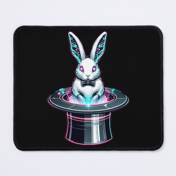 Item preview, Cyberpunk White Rabbit in Magicians Tophat designed and sold by StickaTime.