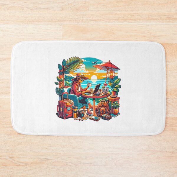 Item preview, Digital Nomad Life: Work, Wander, Repeat designed and sold by BlueGoldArt.