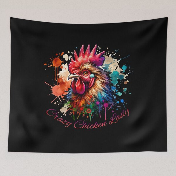 Item preview, Crazy Chicken Lady designed and sold by SeledineArt.