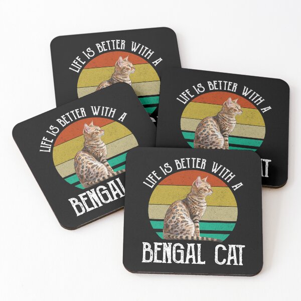 Item preview, Life Is Better With A Bengal Cat designed and sold by Cat Lady Designs.