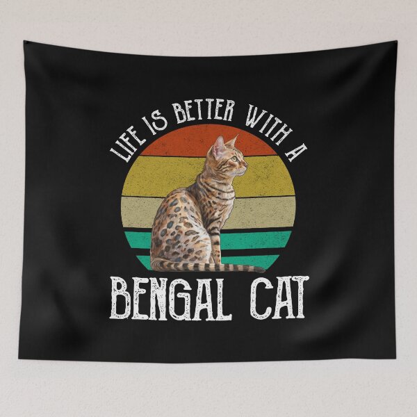 Item preview, Life Is Better With A Bengal Cat designed and sold by Cat Lady Designs.