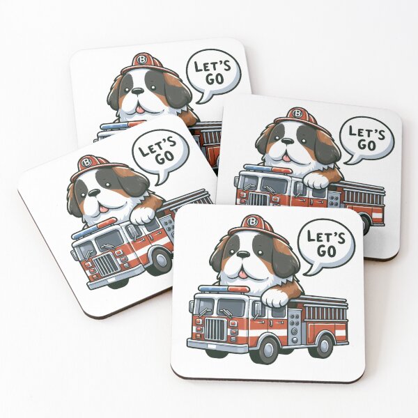 Item preview, Fire Truck Dog designed and sold by LemuellTrends.