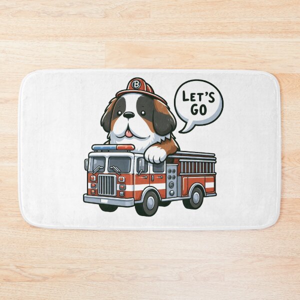 Item preview, Fire Truck Dog designed and sold by LemuellTrends.