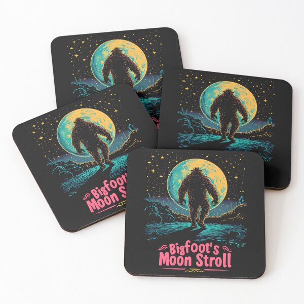 Item preview, Funny BigFoot and Moon  designed and sold by WildPalette-Art.